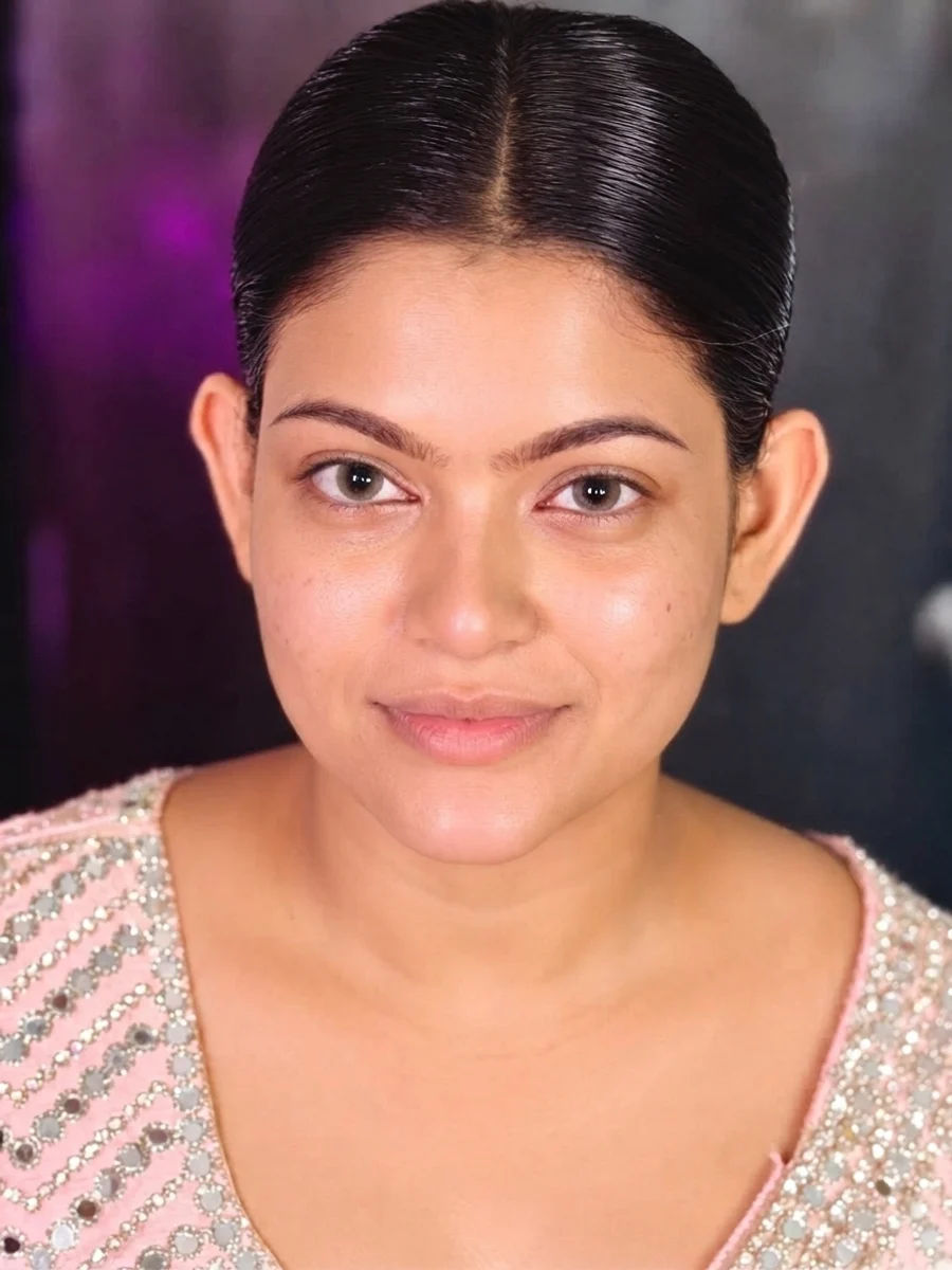 Natural bare skin before bridal makeover - Soft Bridal Elegance